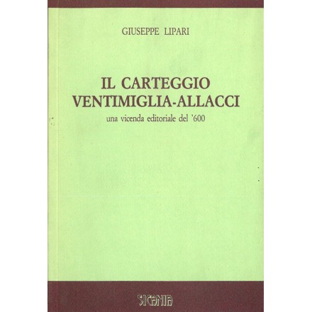 Il carteggio Ventimiglia-Allacci