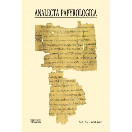 Analecta Papyrologica, XIV-XV (2002-2003)
