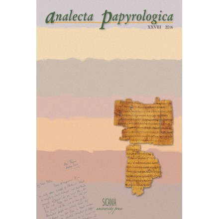 Analecta Papyrologica, XXVIII (2016)