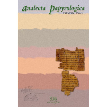 Analecta Papyrologica, XXIII-XXIV (2011-2012)